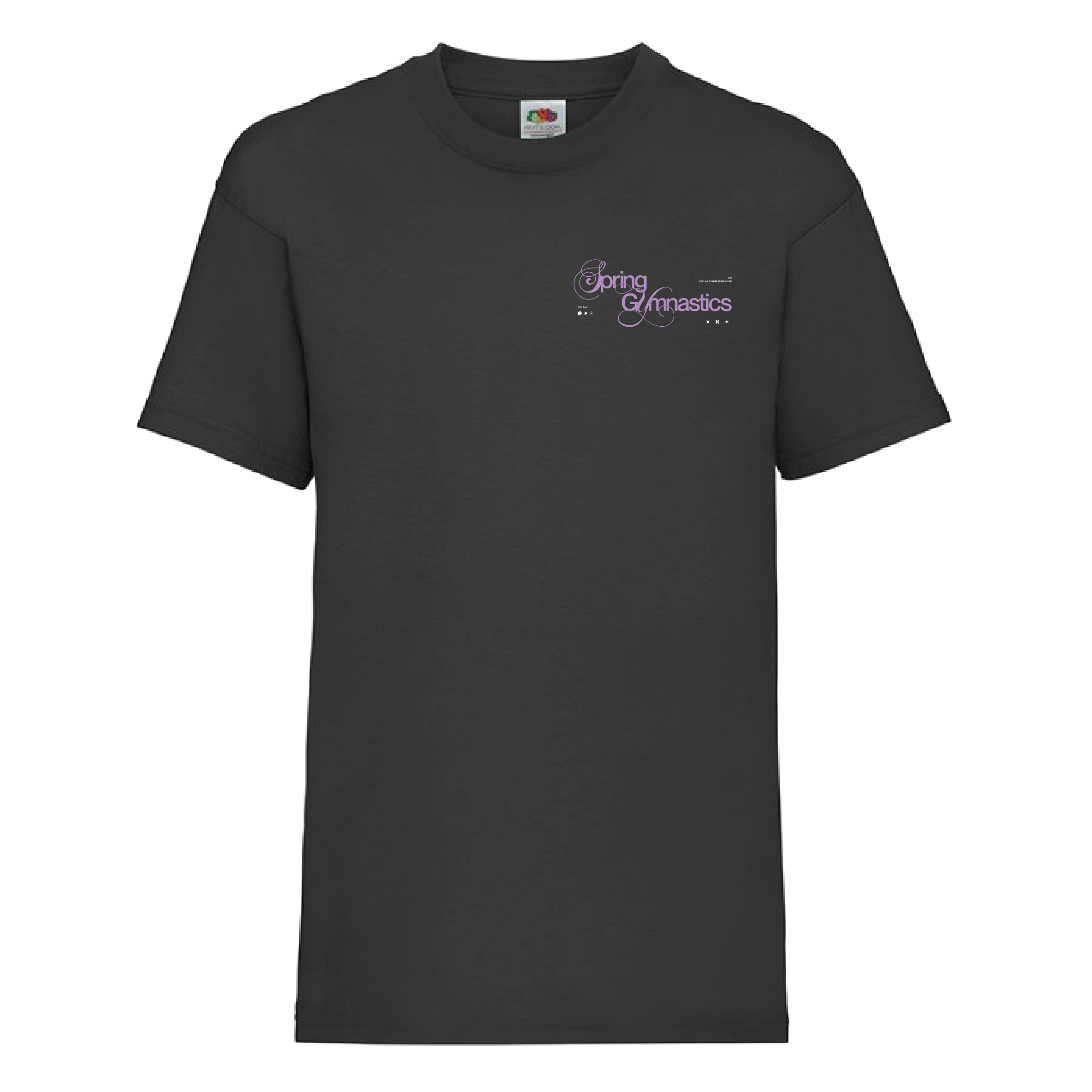 Spring Gymnastics - Club Valueweight Tee (Adult) - Black