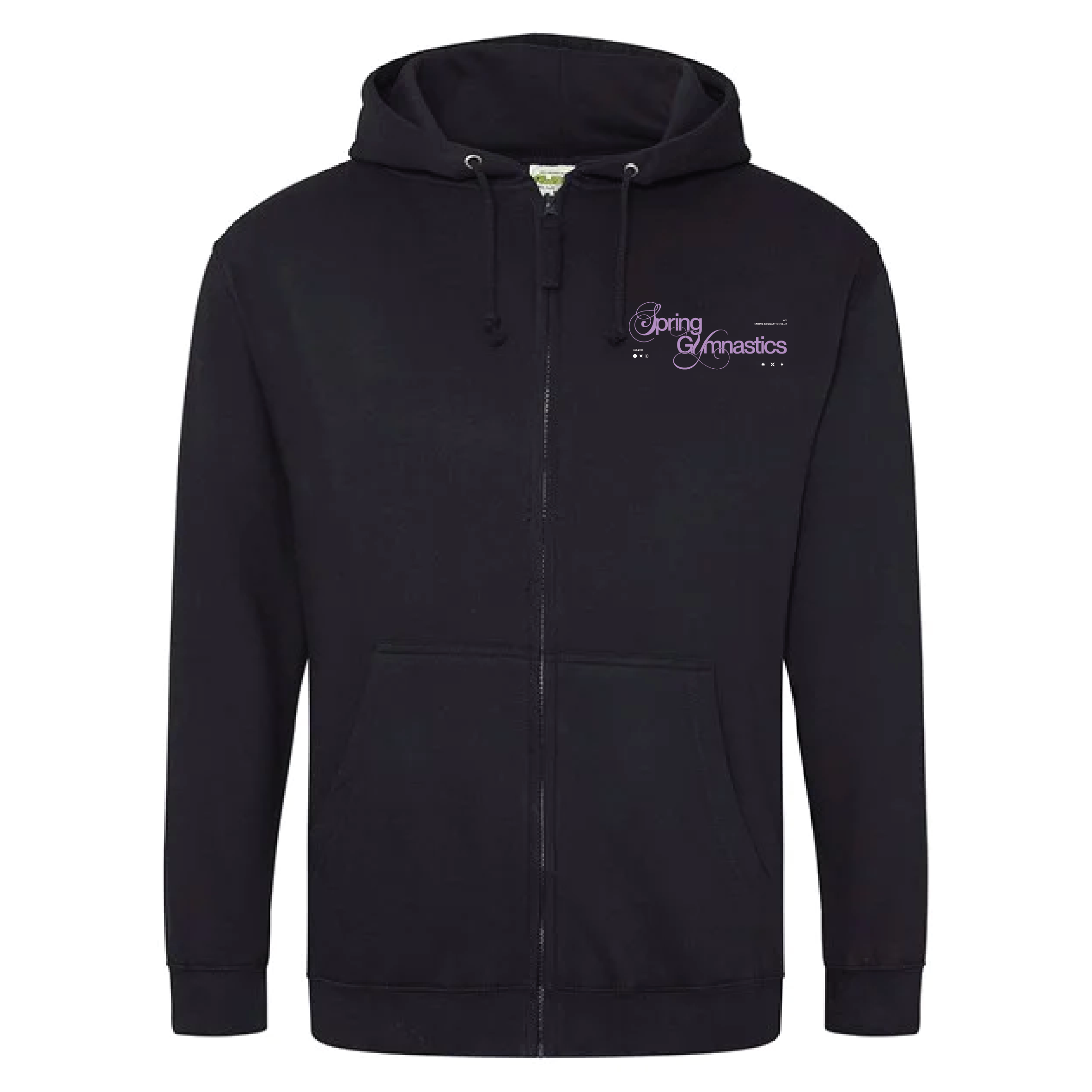 Spring Gymnastics - Club Zipped Hoodie (Junior) - Jet Black