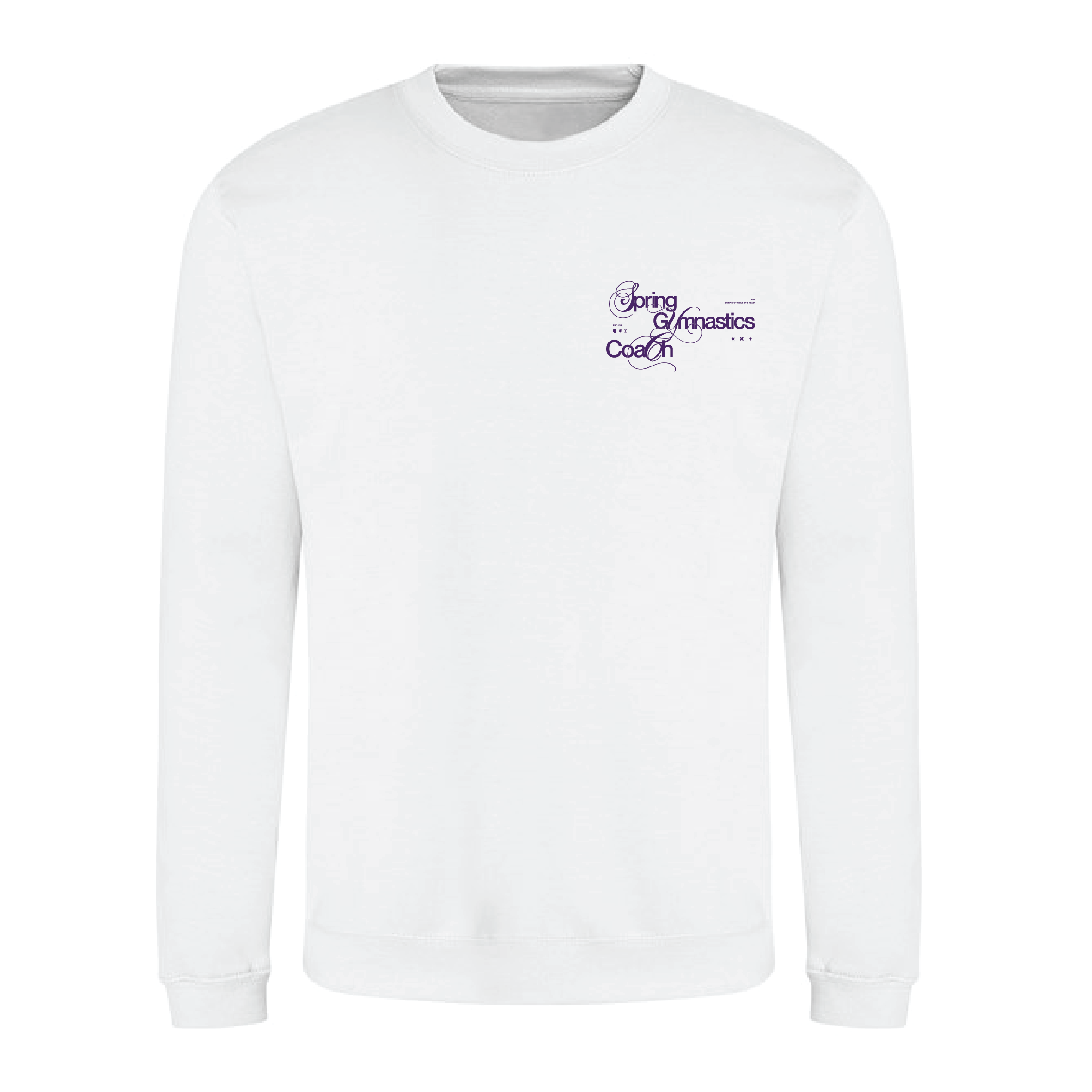 Spring Gymnastics - Coach Classic Sweatshirt (Adult) - Arctic White