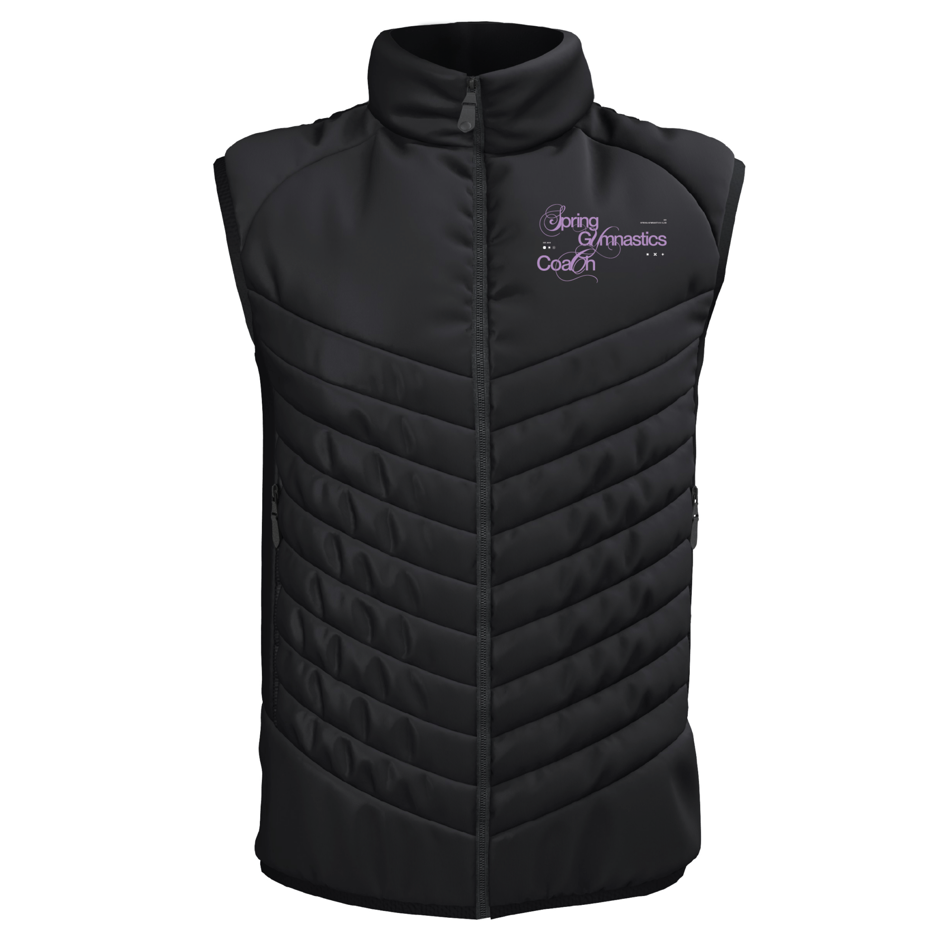 Spring Gymnastics - Coach Apex Gilet (Adult) - Black