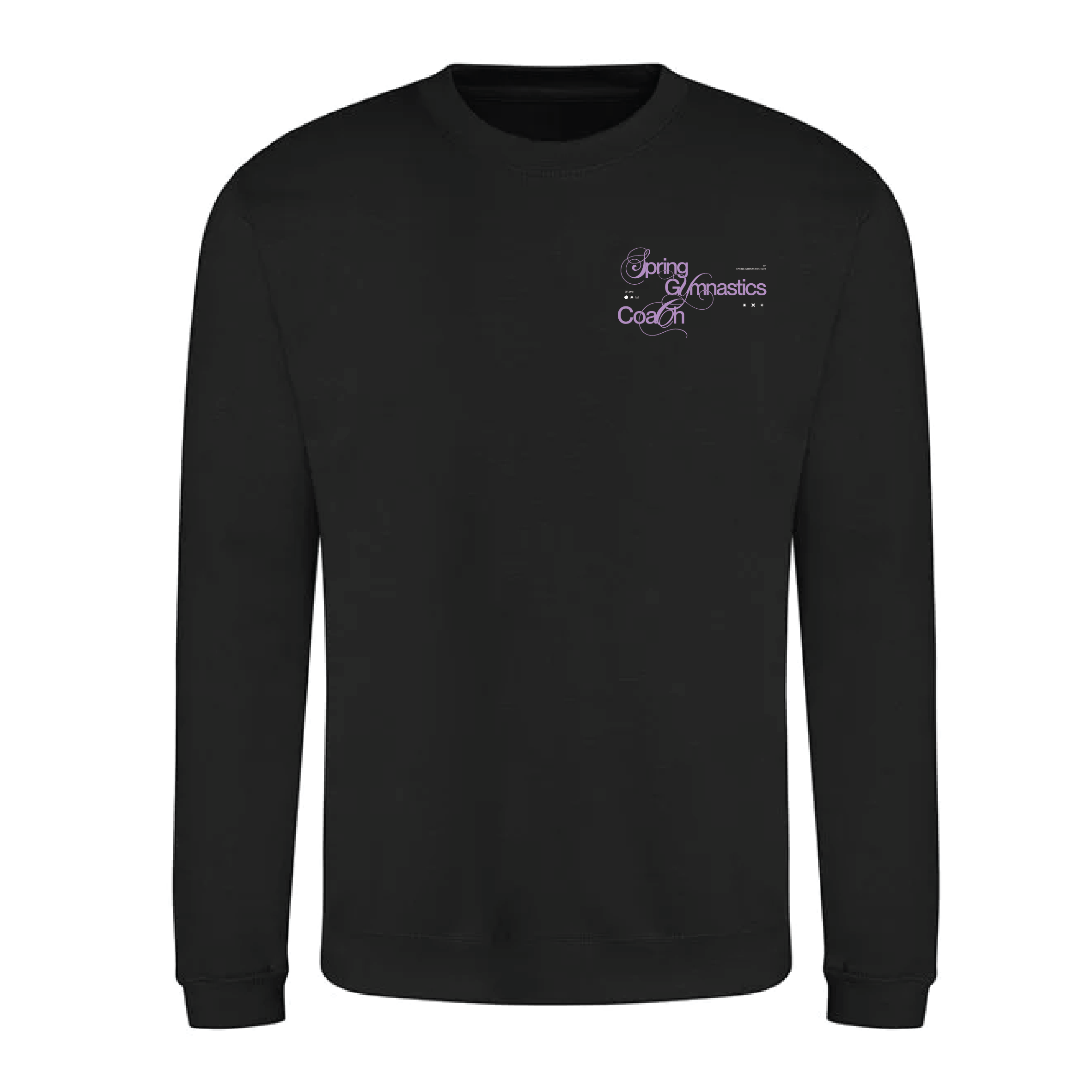 Spring Gymnastics - Coach Classic Sweatshirt (Adult) - Jet Black