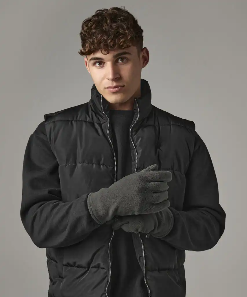 Recycled fleece gloves