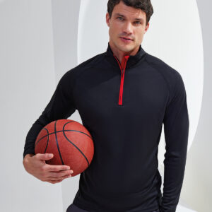 TriDri® long sleeve performance ¼ zip