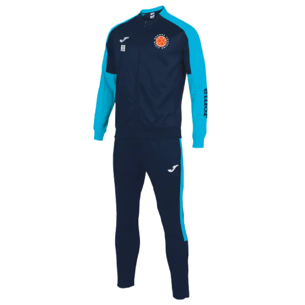 Aidan Browne Coaching - Joma Eco Championship Tracksuit Set - Navy / Turquoise Blue