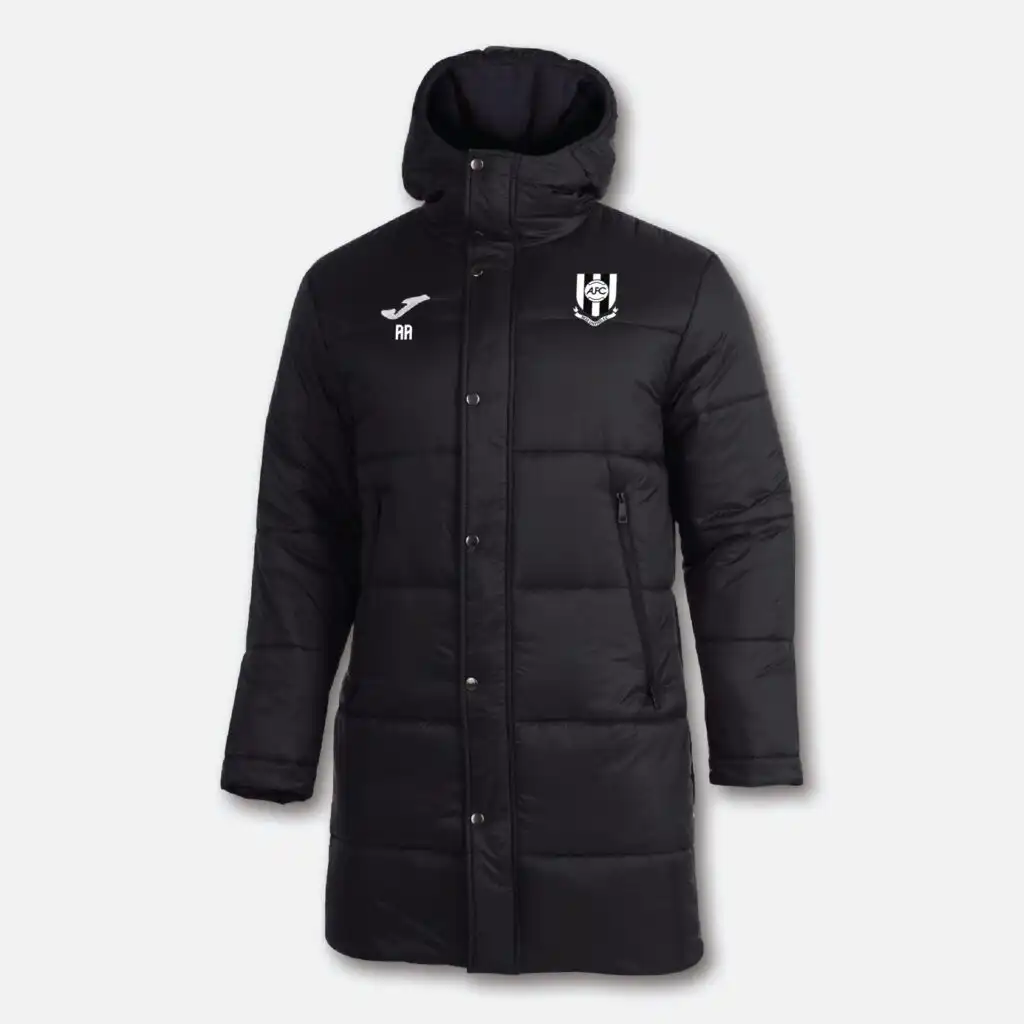 Acle United FC - Joma Islandia Youth Coaches Long Coat - Black