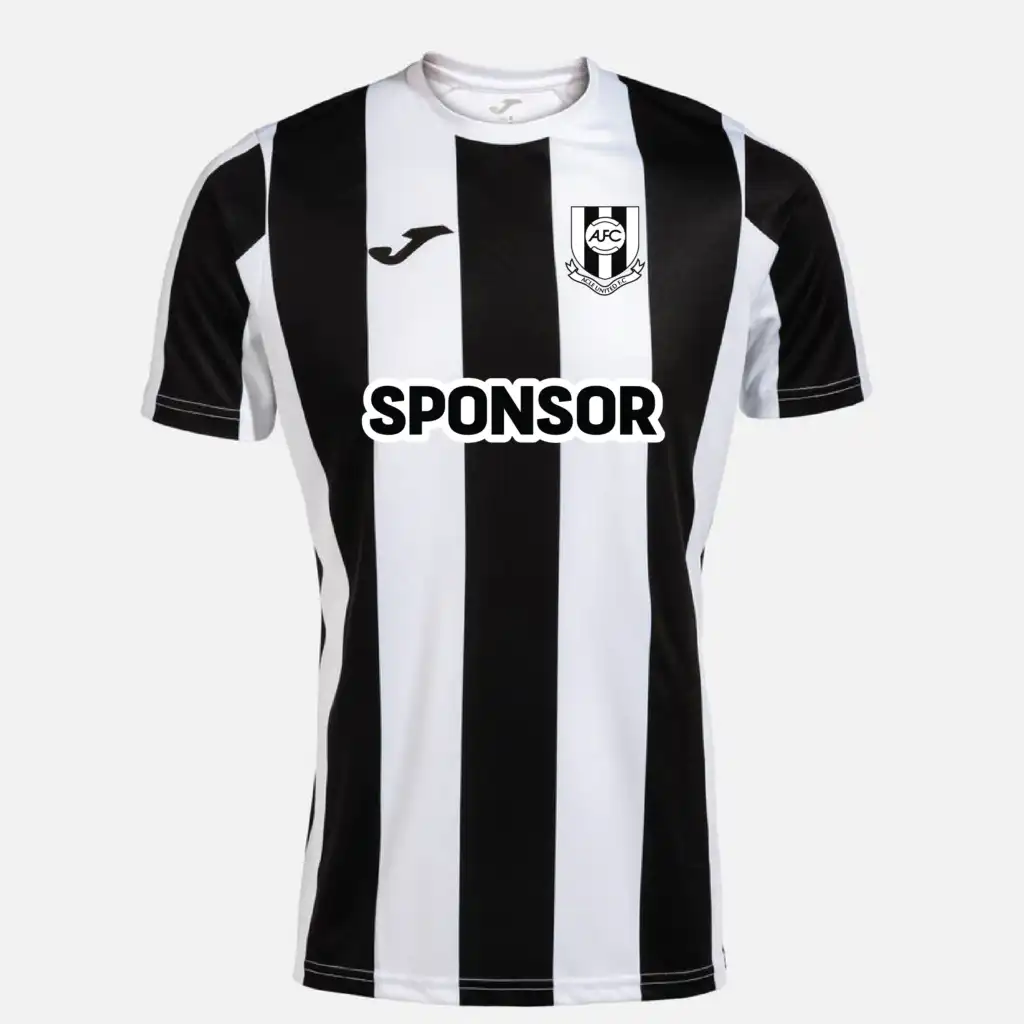 Acle United FC - Joma Inter Classic Youth Home Shirt - White Black