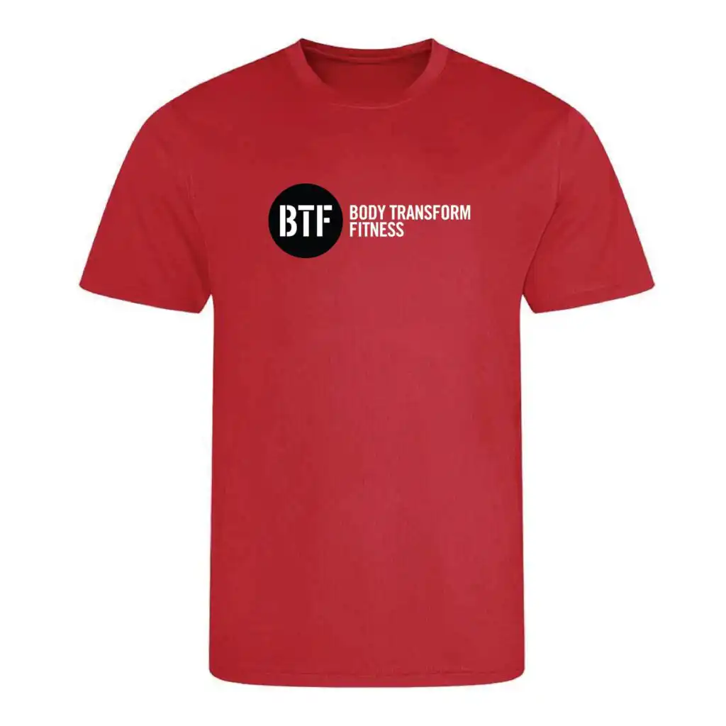 Body Transform Fitness - Cool Tee - Fire Red