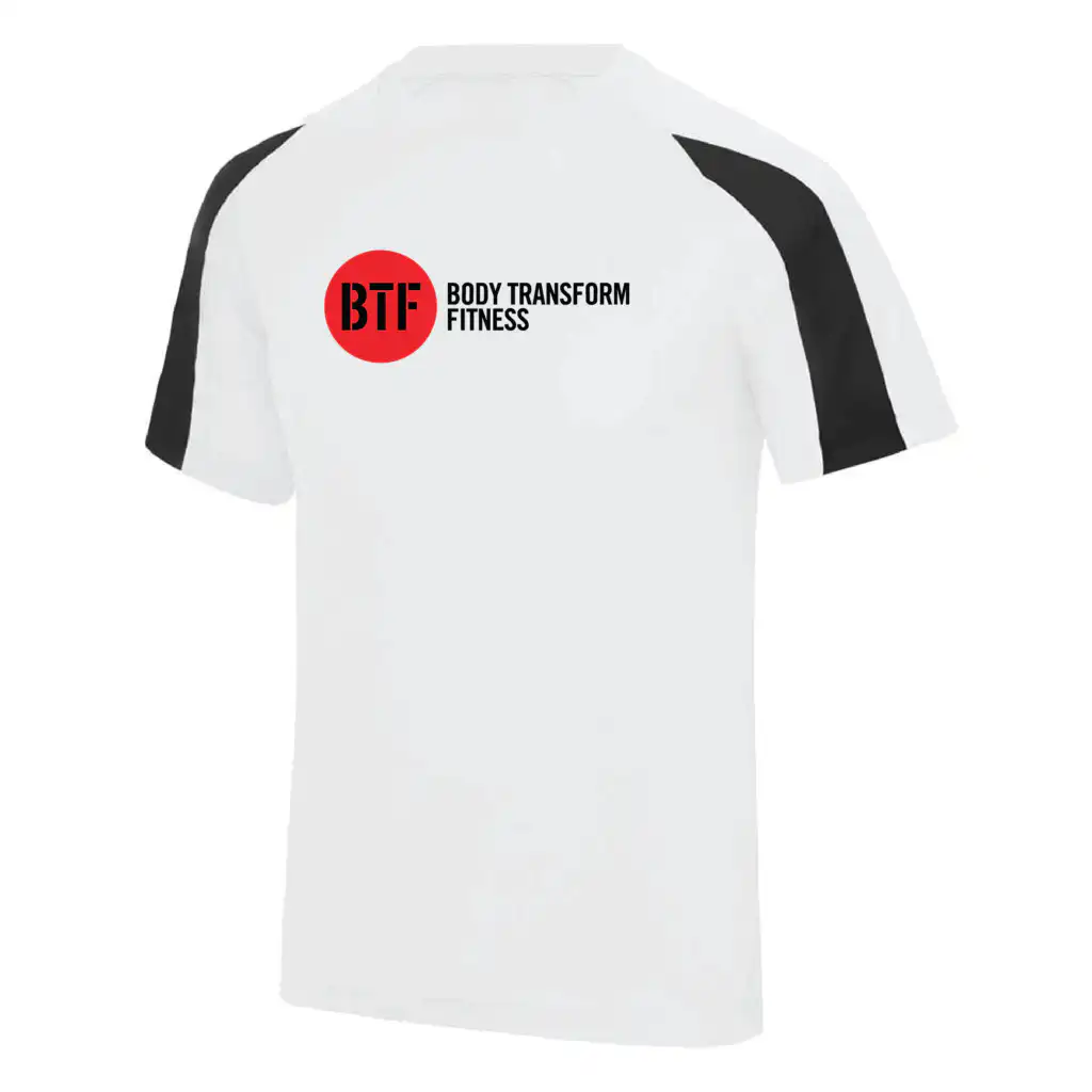 Body Transform Fitness - Contrast Cool Tee - Arctic White/Jet Black