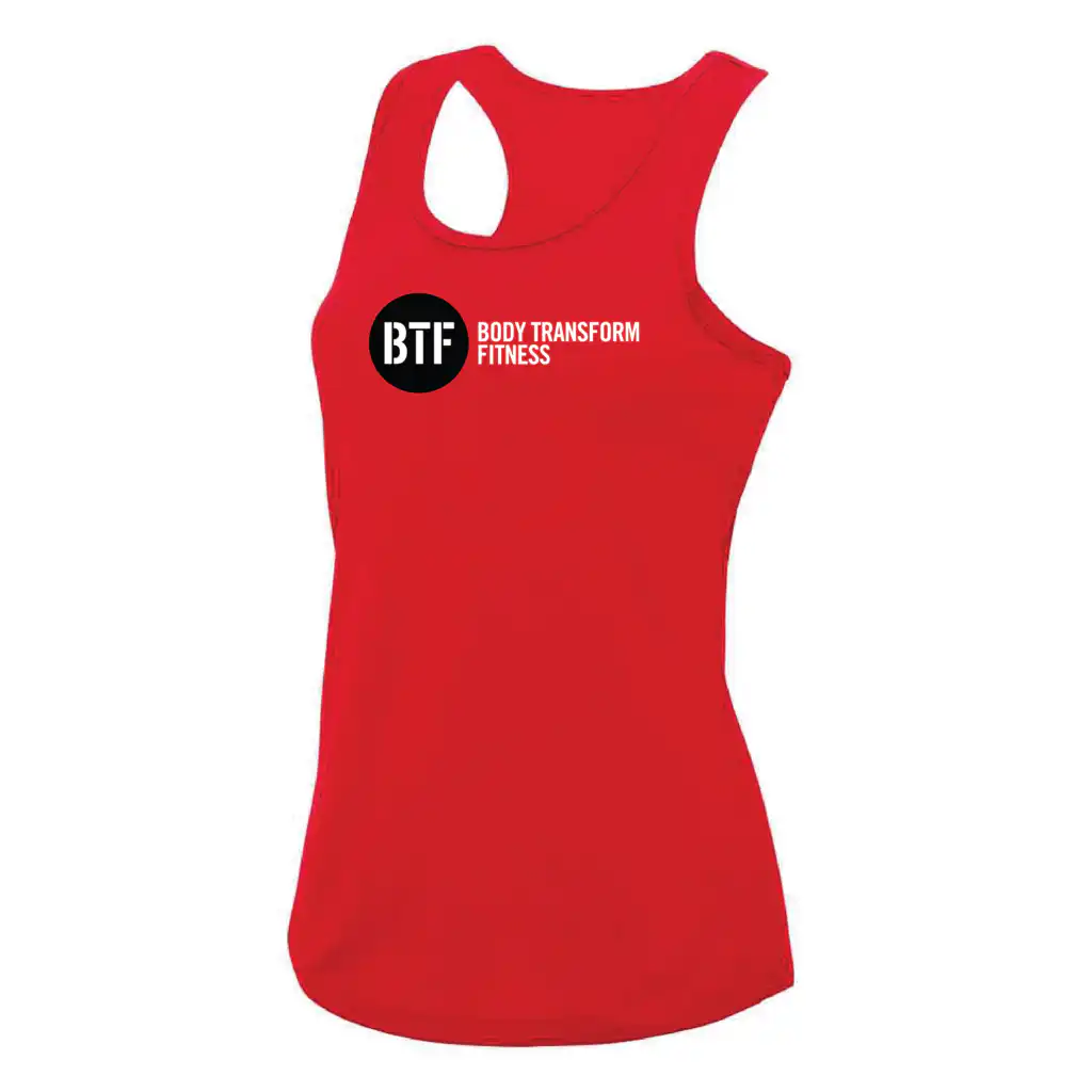 Body Transform Fitness - Women's Cool Vest - Fire Red