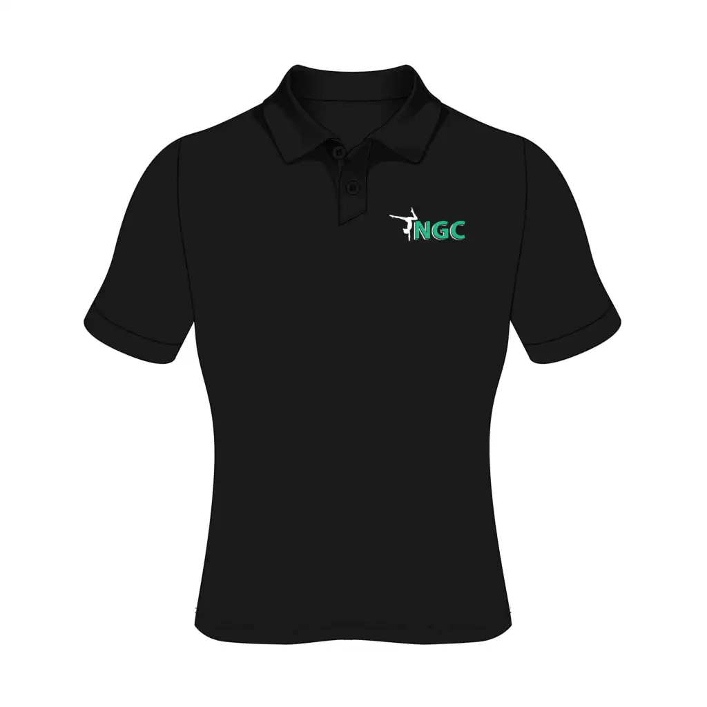 Norwich Gymnastics Club - Adults Womens Polo Shirt - Black