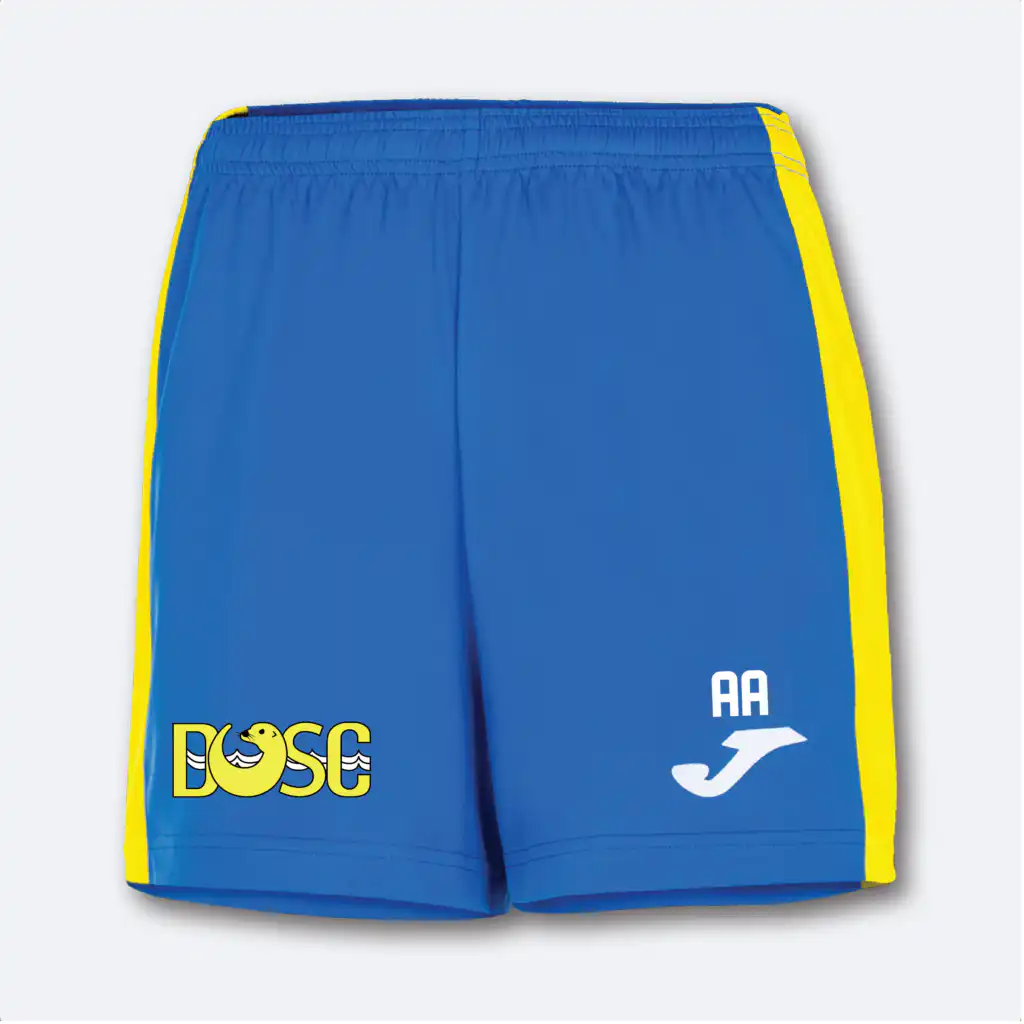 Diss Otters Swimming Club - Joma Ladies Maxi Short (Royal/Yellow)
