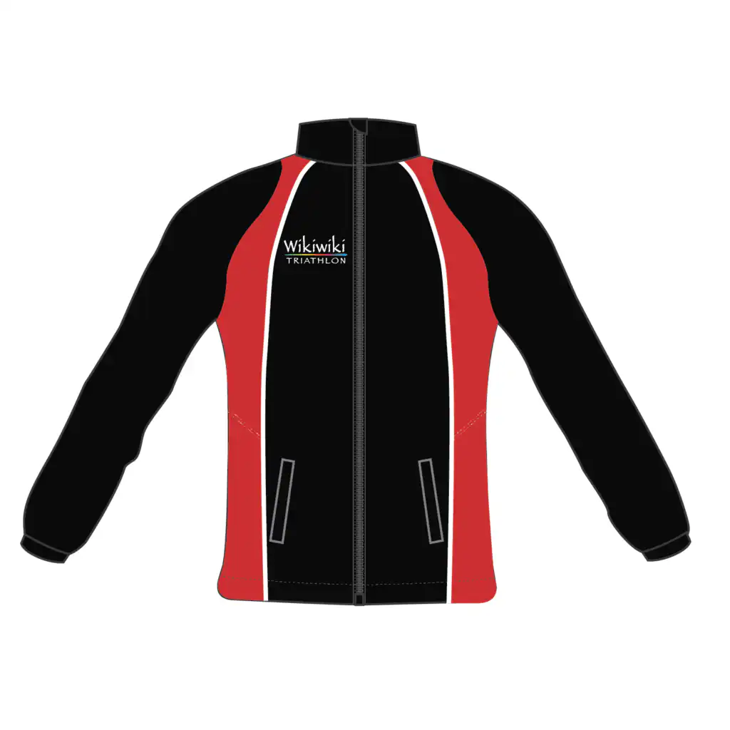 Wikiwiki Triathlon - Elite Showerproof Jacket - Black / Red
