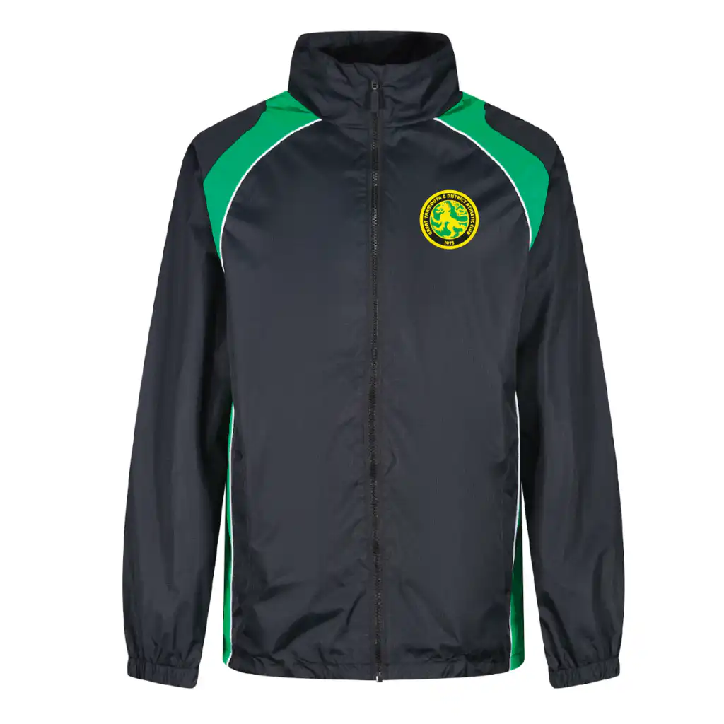 Great Yarmouth & District AC - Elite Showerproof Jacket - Black/Emerald