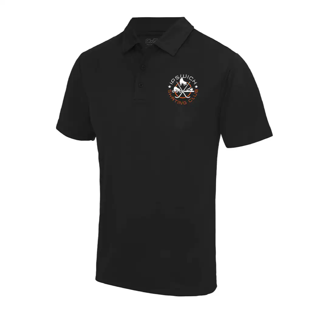 Ipswich Skating Club Coaches Cool Polo (Jet Black)