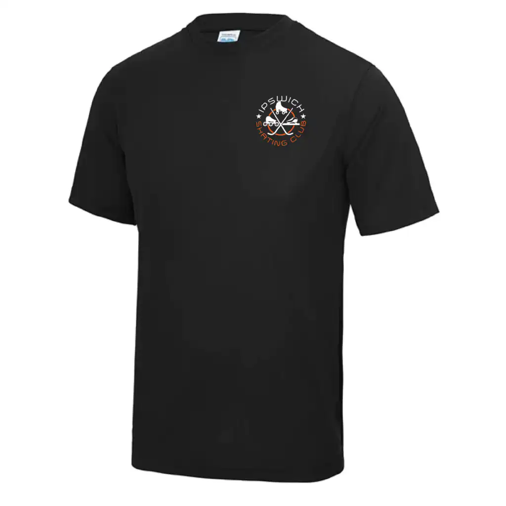 Ipswich Skating Club Coaches Cool Tee (Jet Black)