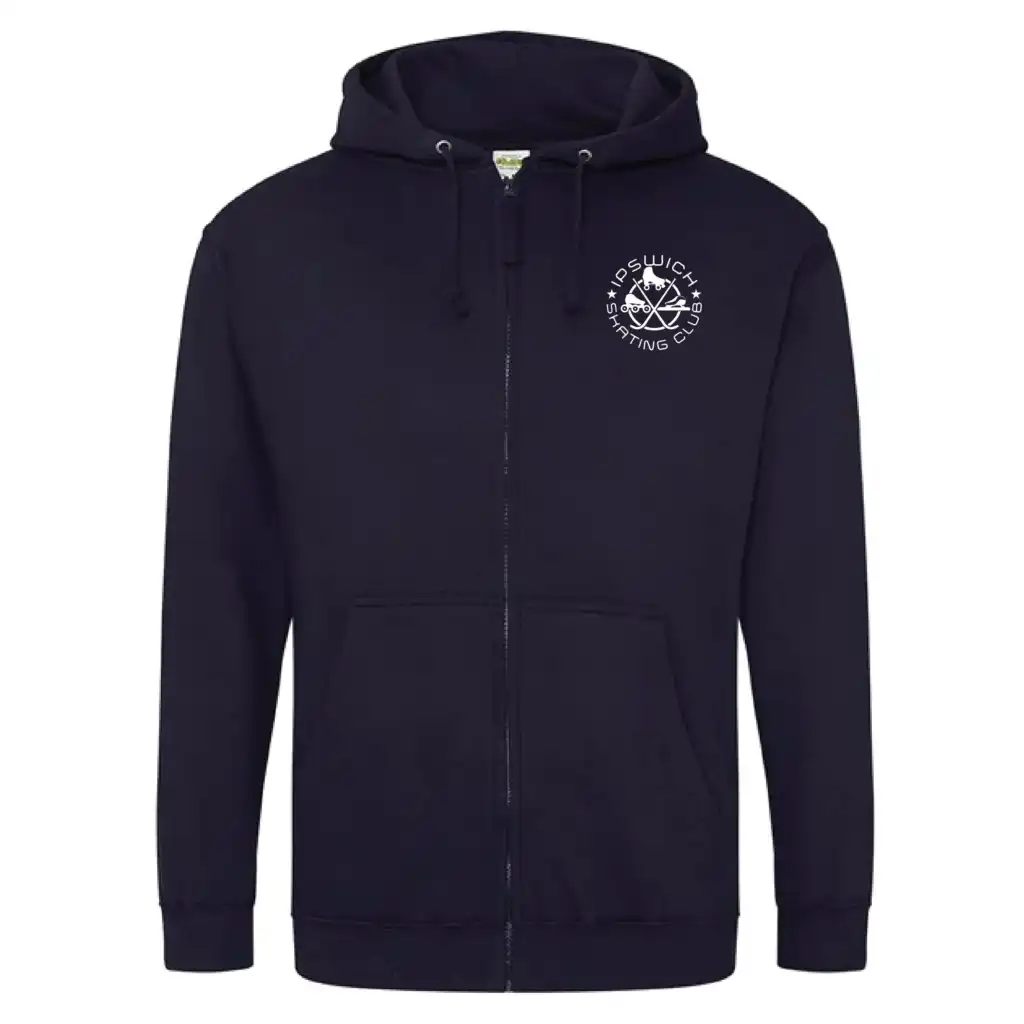 Ipswich Skating Club Skaters Zipped Hoodie (French Navy)