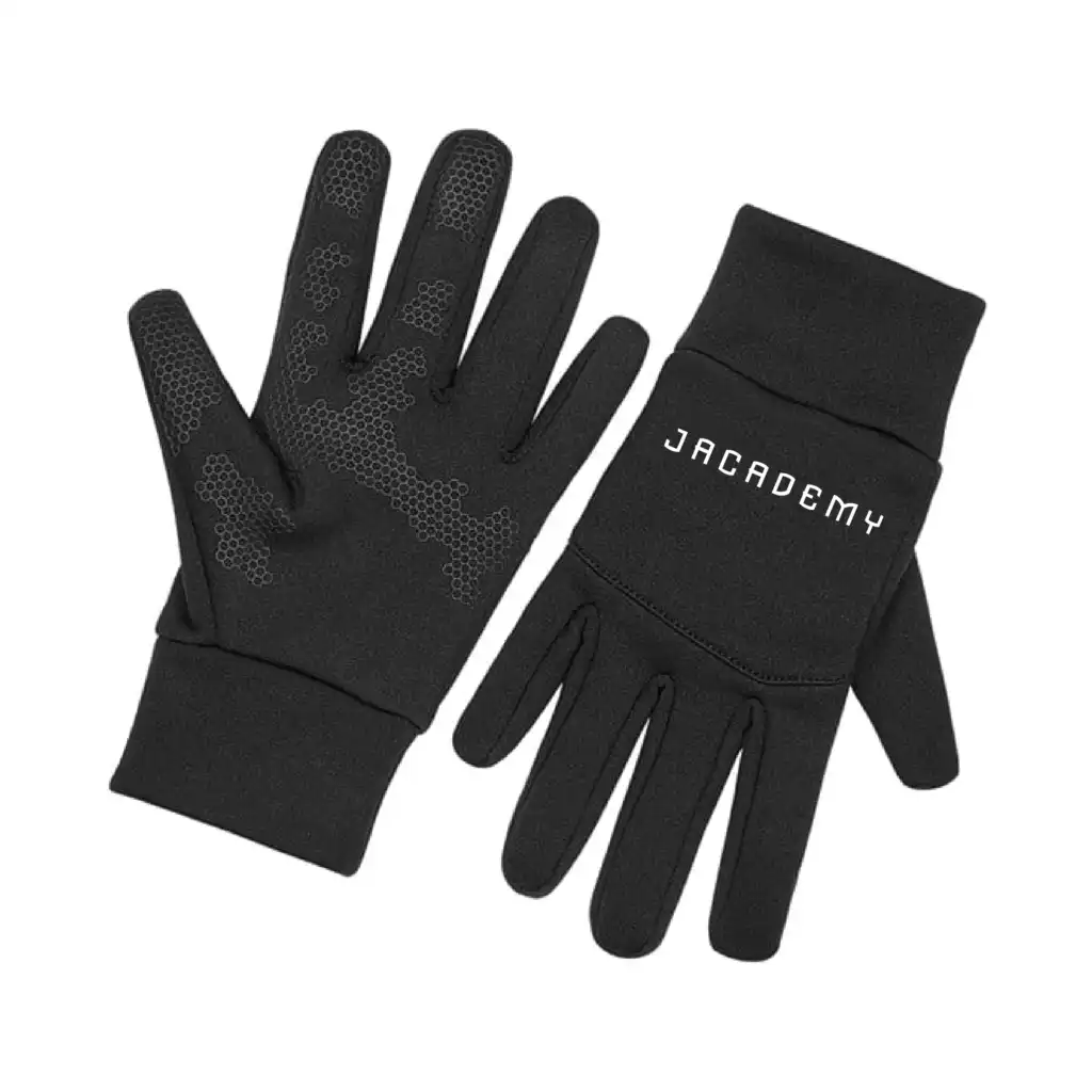JACADEMY Softshell Sports Tech Gloves (Black)