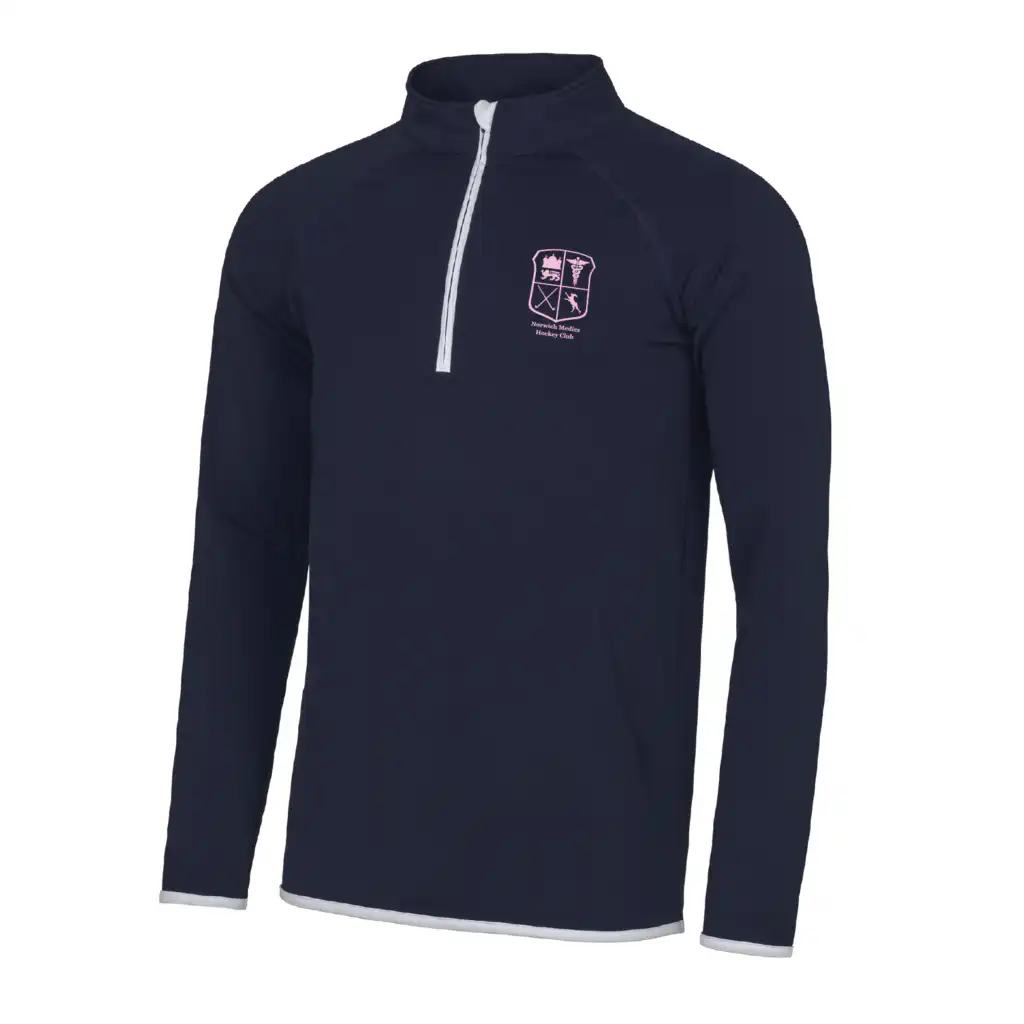 Norwich Medics Hockey Club - Cool 1/2 Zip Sweatshirt - Navy