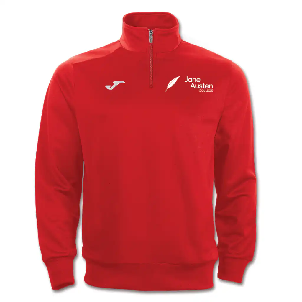Jane Austen College (PE Department) - Joma Unisex Faraon 1/2 Zip - Red