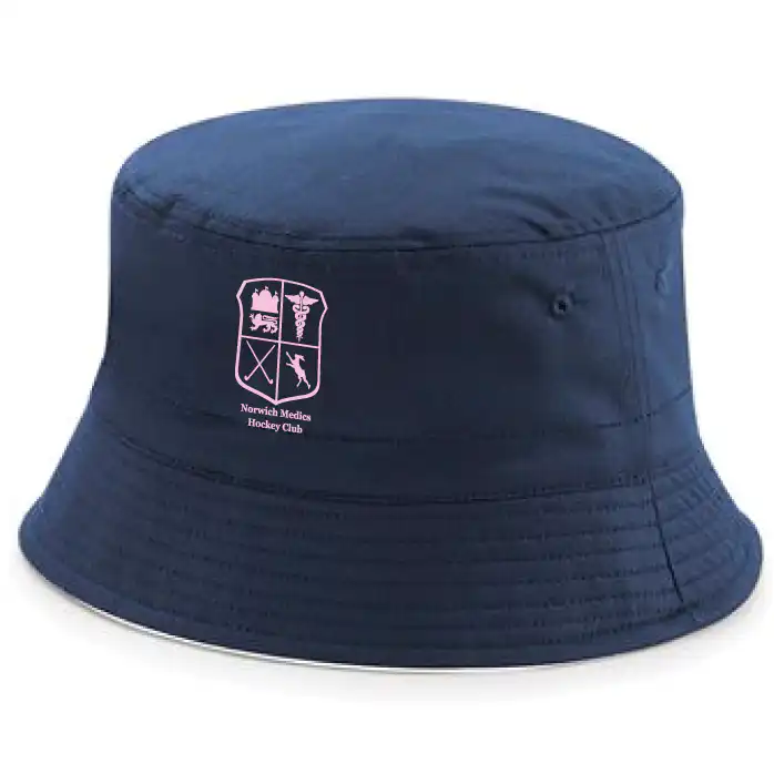 Norwich Medics Hockey Club - Reversible Bucket Hat - Navy / White