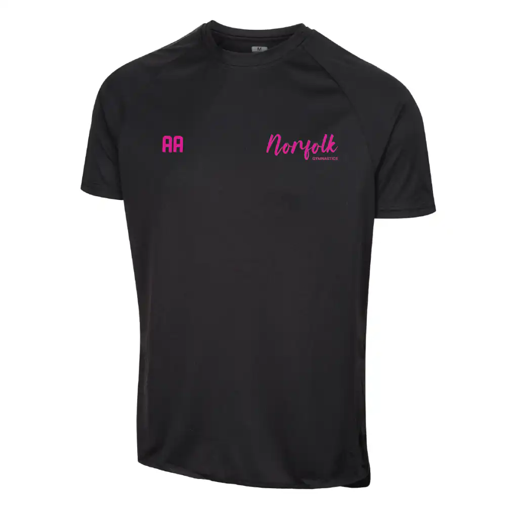 Norfolk Gymnastics Squad - Edge Pro Tee (Black)