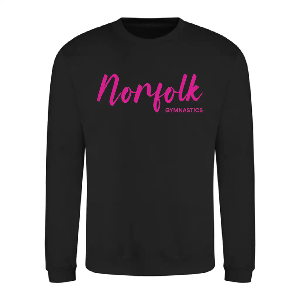 Norfolk Gymnastics Squad - Classic Sweatshirt - Black