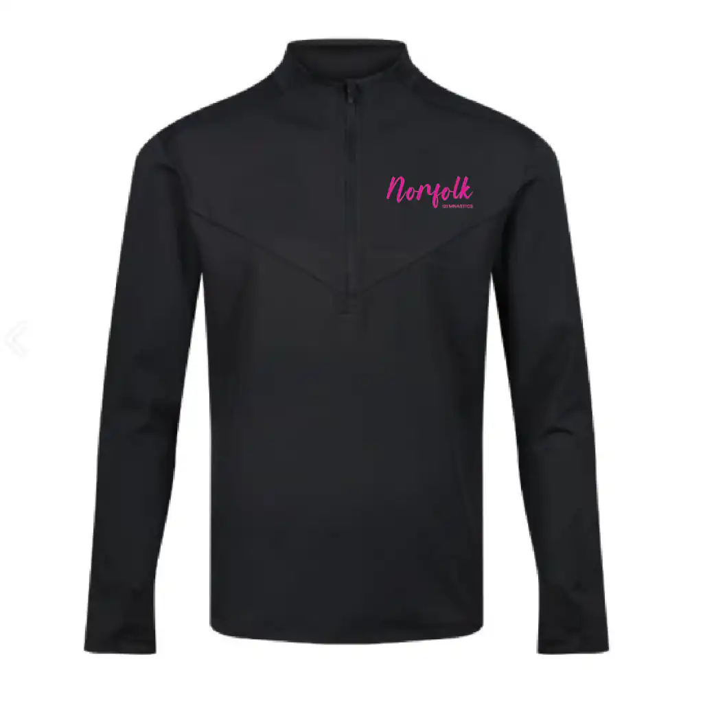 Norfolk Gymnastics Squad - Premium Stretch Midlayer (Black)