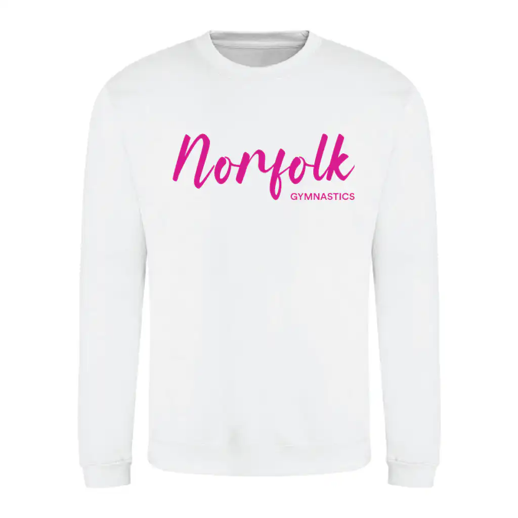 Norfolk Gymnastics Squad - Classic Sweatshirt - White