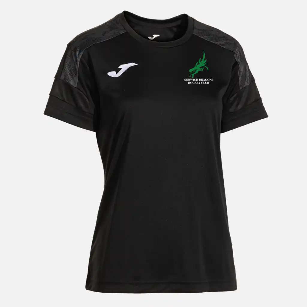 Norwich Dragons Hockey Club - Joma Championship VIII Away Shirt (Ladies Fit) - Black / Anthracite