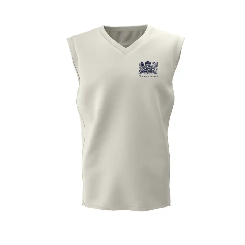 Norwich School - Radial Cricket Slipover - Ivory