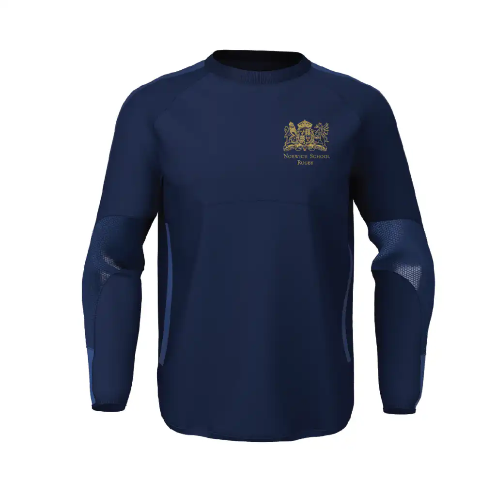 Norwich School Rugby - EDGE Contact Top - Navy / Navy