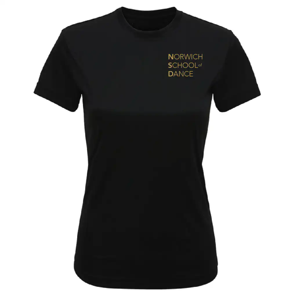 NSD Adult Student Women's Fitted T-Shirt (Jet Black)
