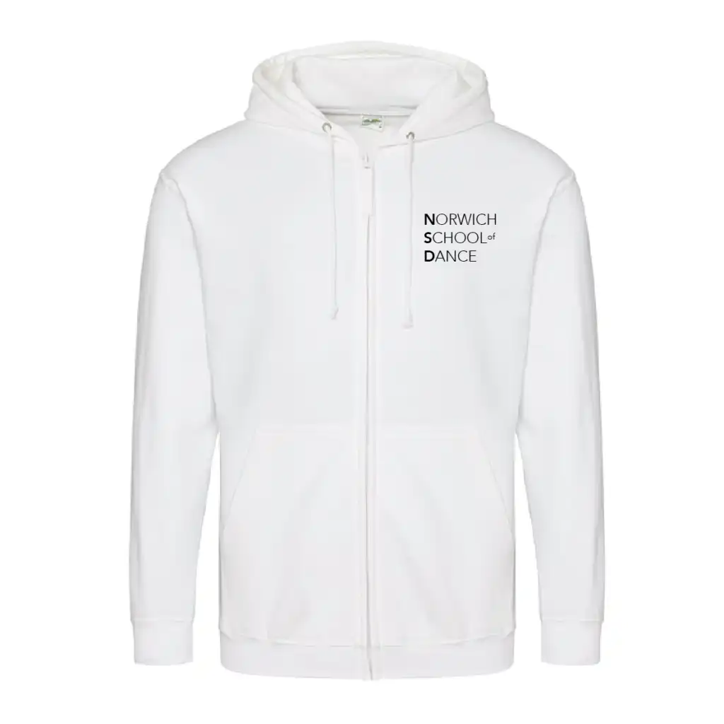 NSD Musical Theatre Zipped Hoodie (Arctic White)