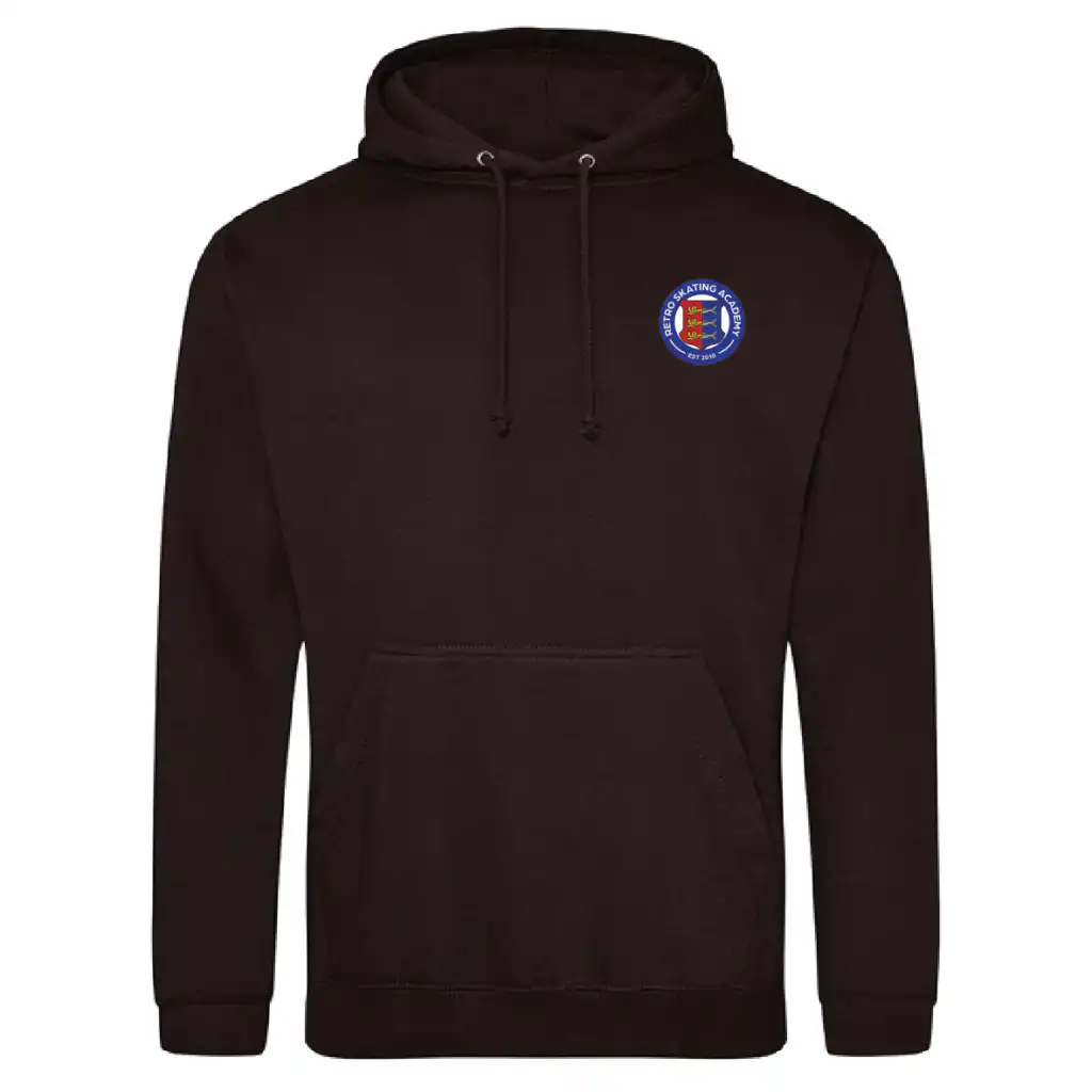 Retro Skating Academy - College Hoodie - Jet Black