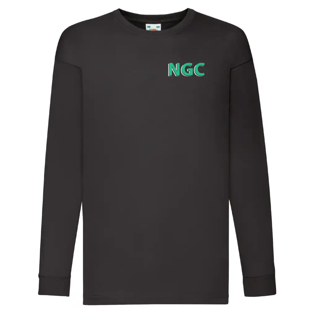 Norwich Gymnastics Club - Childrens Long Sleeve MAG Image Tee - Black