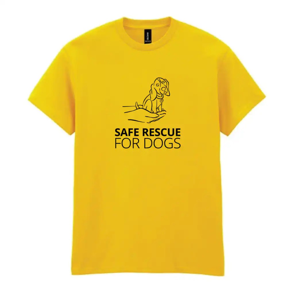Safe Rescue For Dogs - Heavy Cotton T-Shirt - Daisy