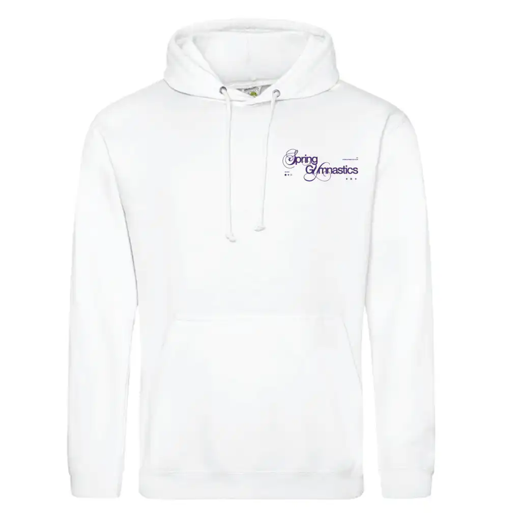 Spring Gymnastics Club Adult College Hoodie (Arctic White)