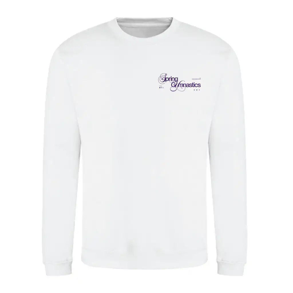 Spring Gynmastics Club Adult Classic Sweatshirt (Arctic White)