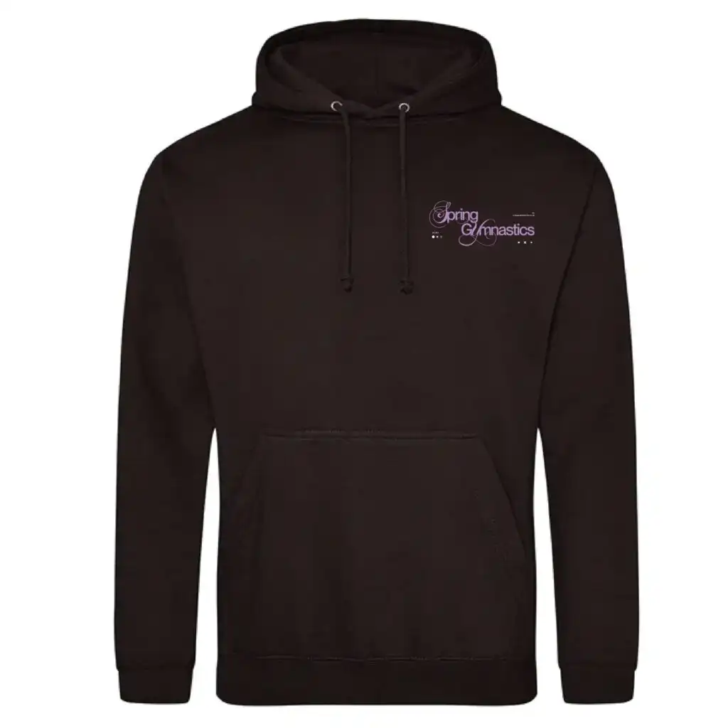 Spring Gymnastics Club Adult College Hoodie (Jet Black)