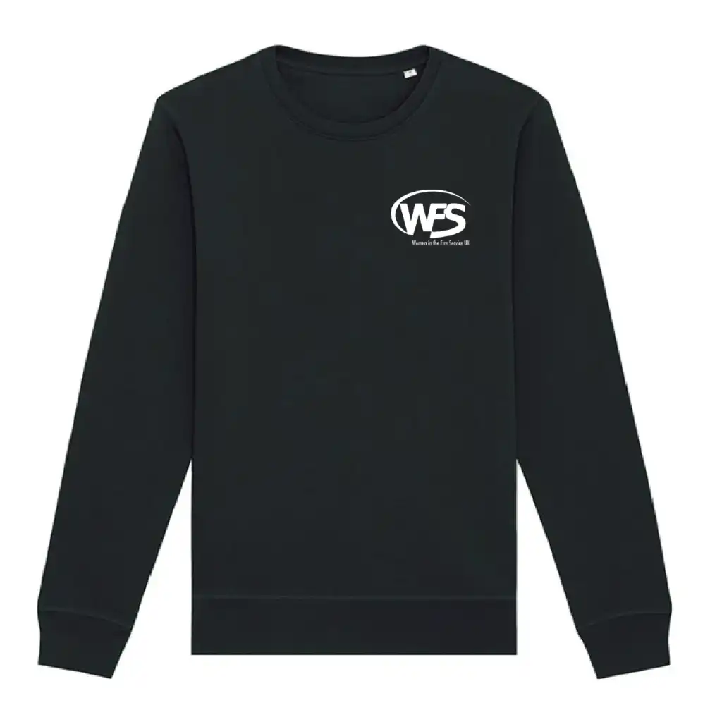 Women in the Fire Service UK – Crew Neck Sweatshirt – Black