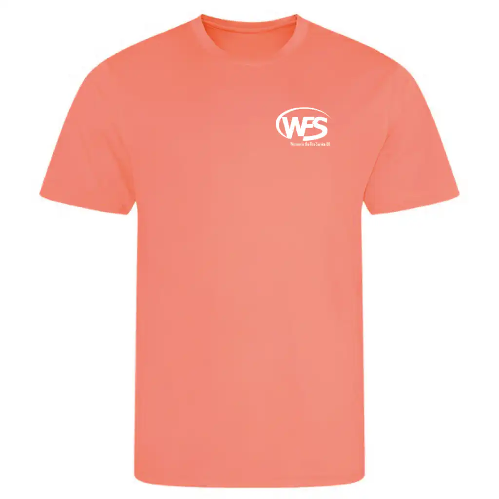 Women in the Fire Service UK – Cool T-shirt – Peach Sorbet
