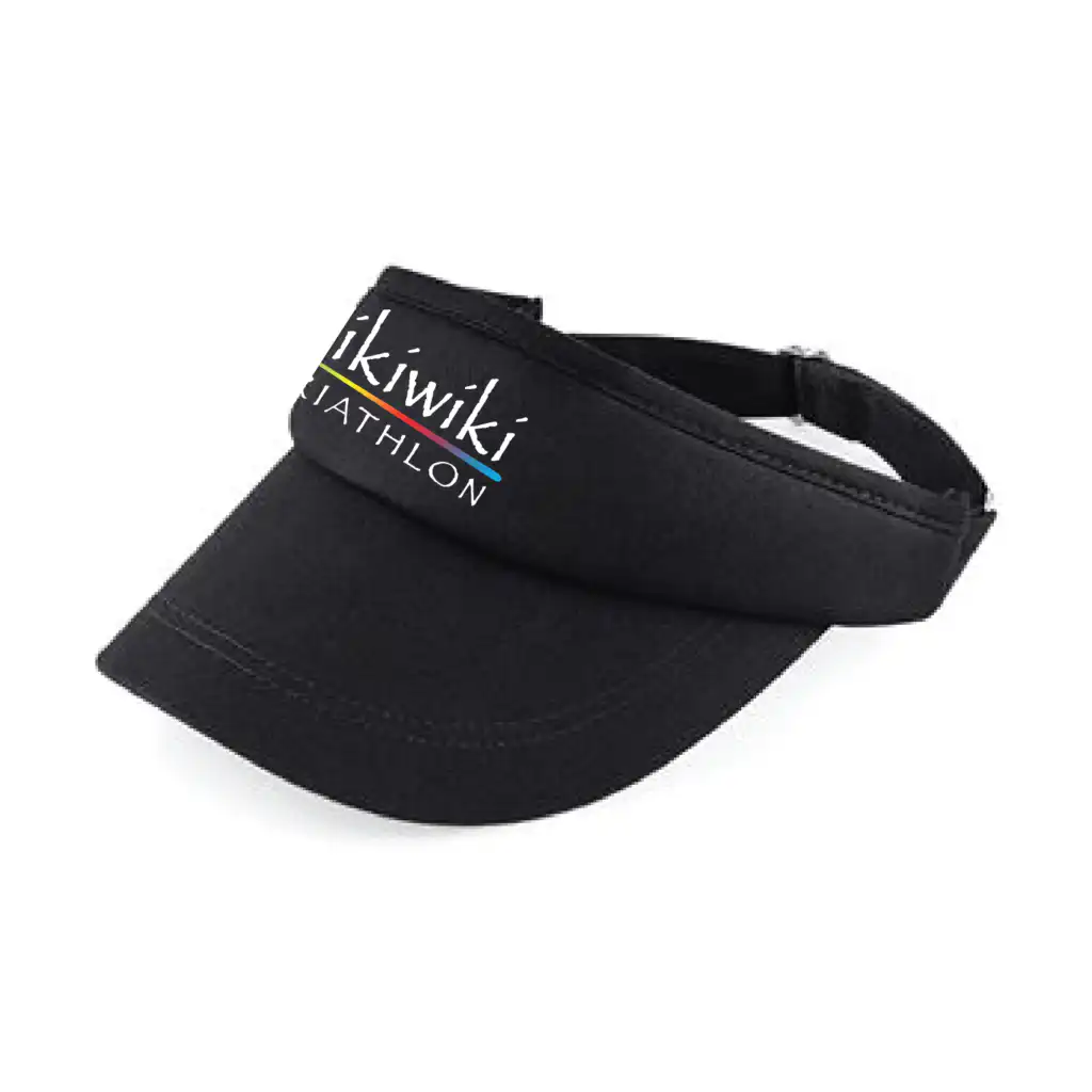 Wikiwiki Triathlon Sports Visor - Black