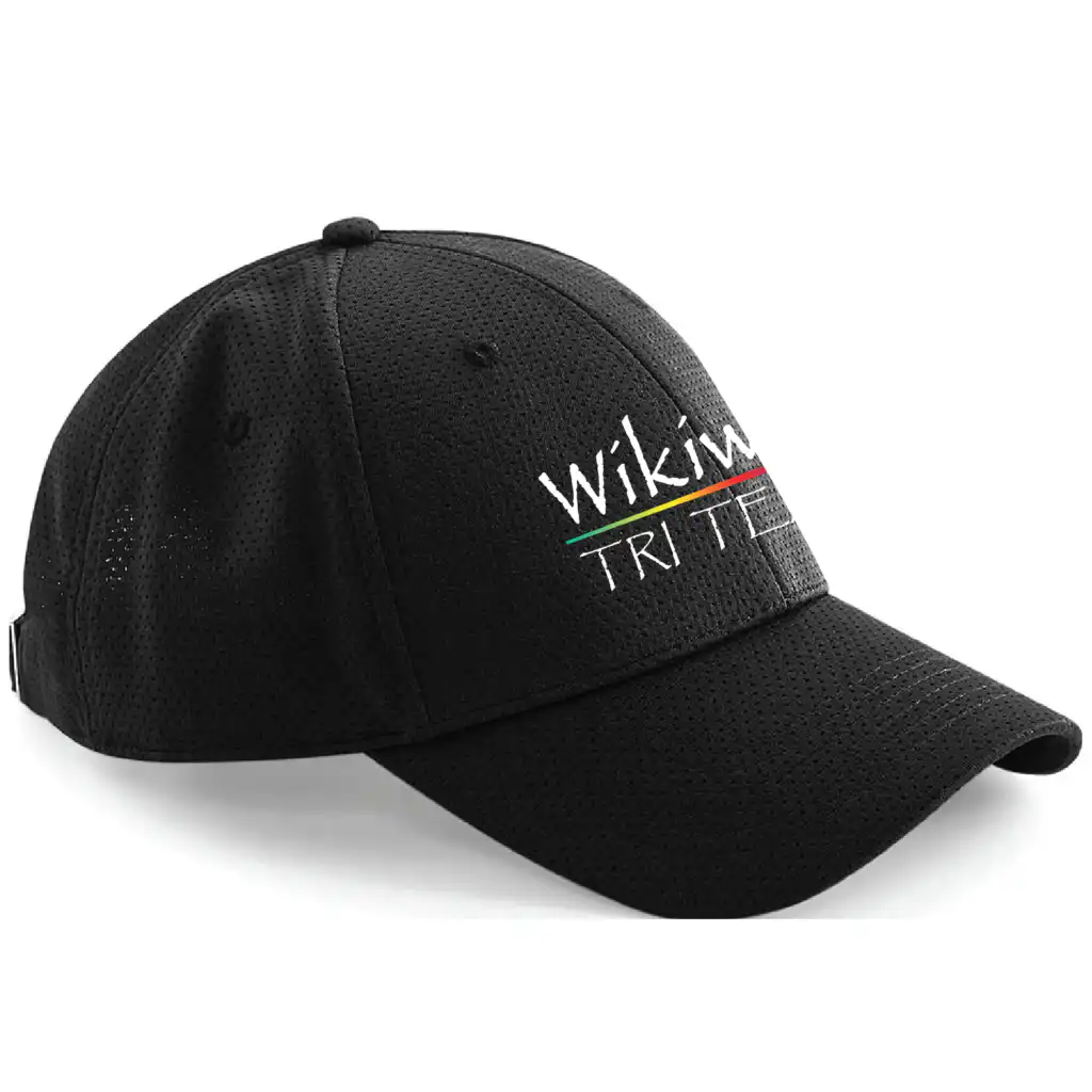 Wikiwiki Triathlon - Tri Team Edition - Air Mesh Cap - Black