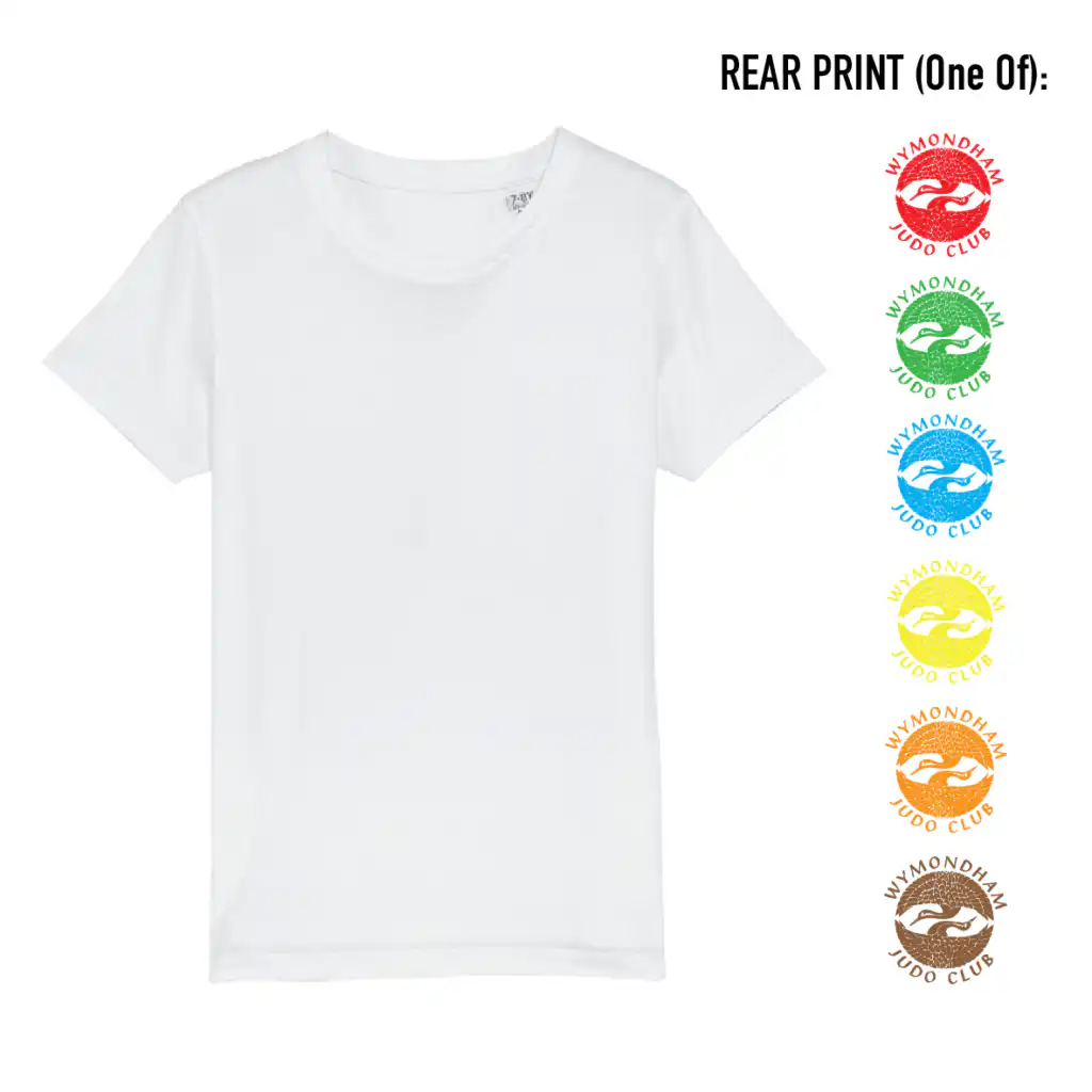 Wymondham Judo Club - Ranking Cotton T-Shirt - White