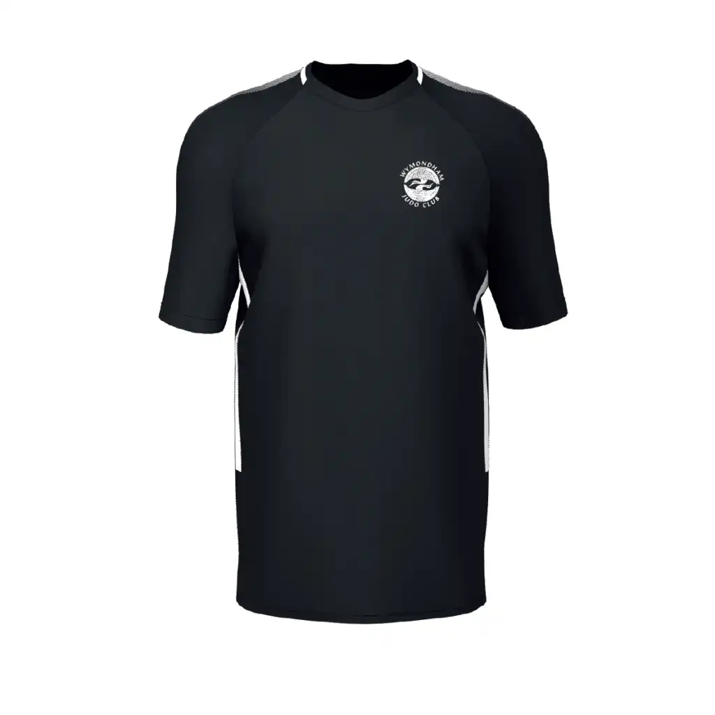 Wymondham Judo Club - EDGE Pro Training Tee - Black/White