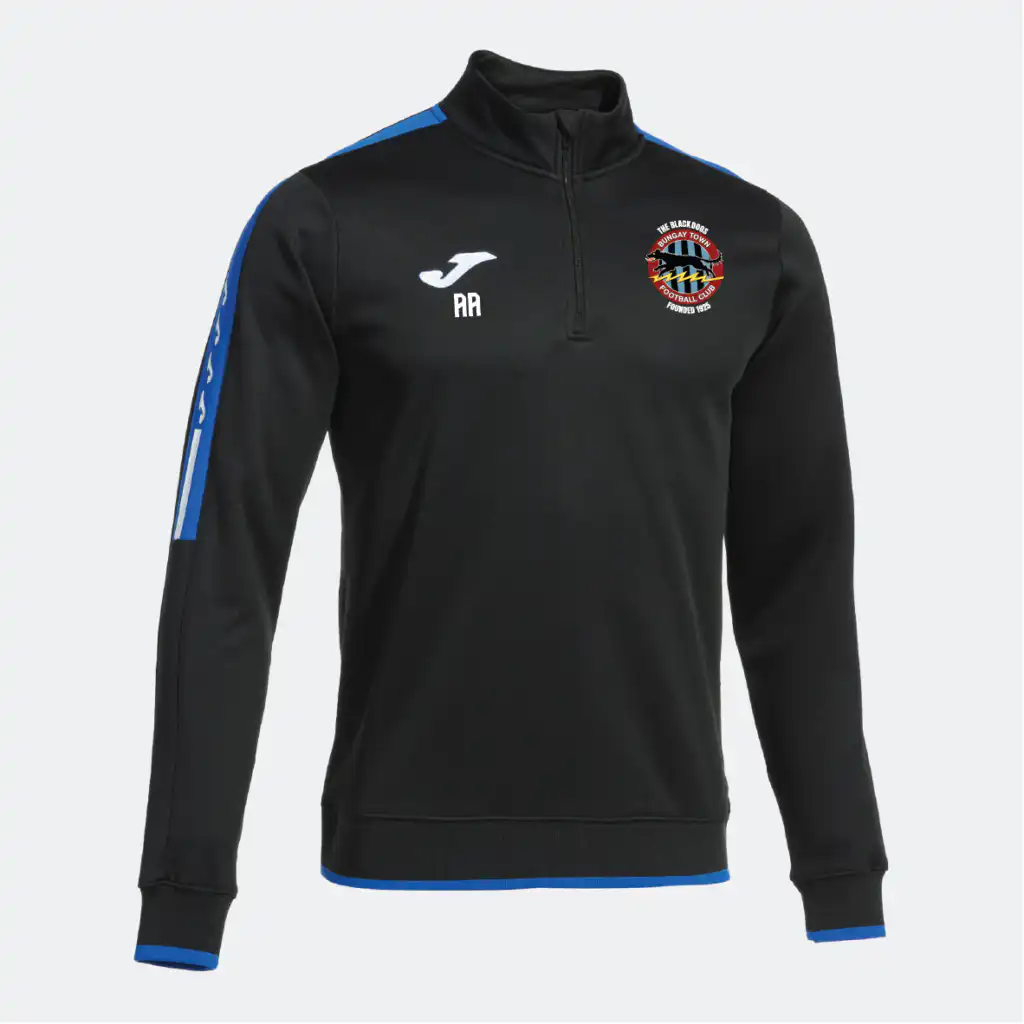 Bungay Town FC Joma Olimpiada Half Zip Sweatshirt (Black Royal)
