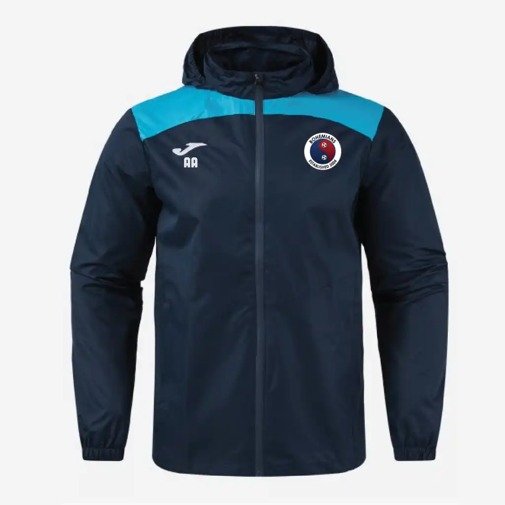 Bohemians FC Joma Trivor II Coaches Rain Jacket (Navy/Turquoise)