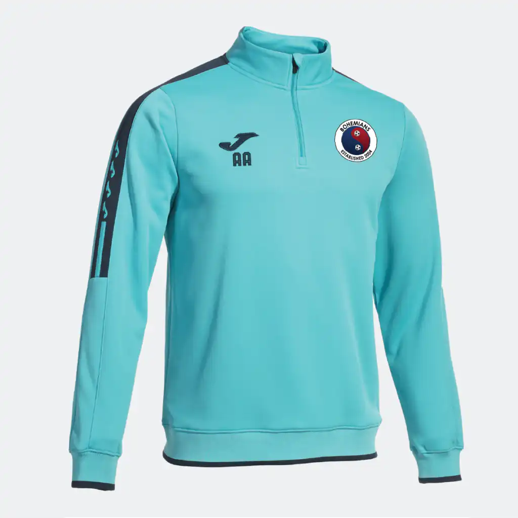 Bohemians FC Joma Olimpiada Coaches 1/4 Zip Sweatshirt (Turquoise/Navy)