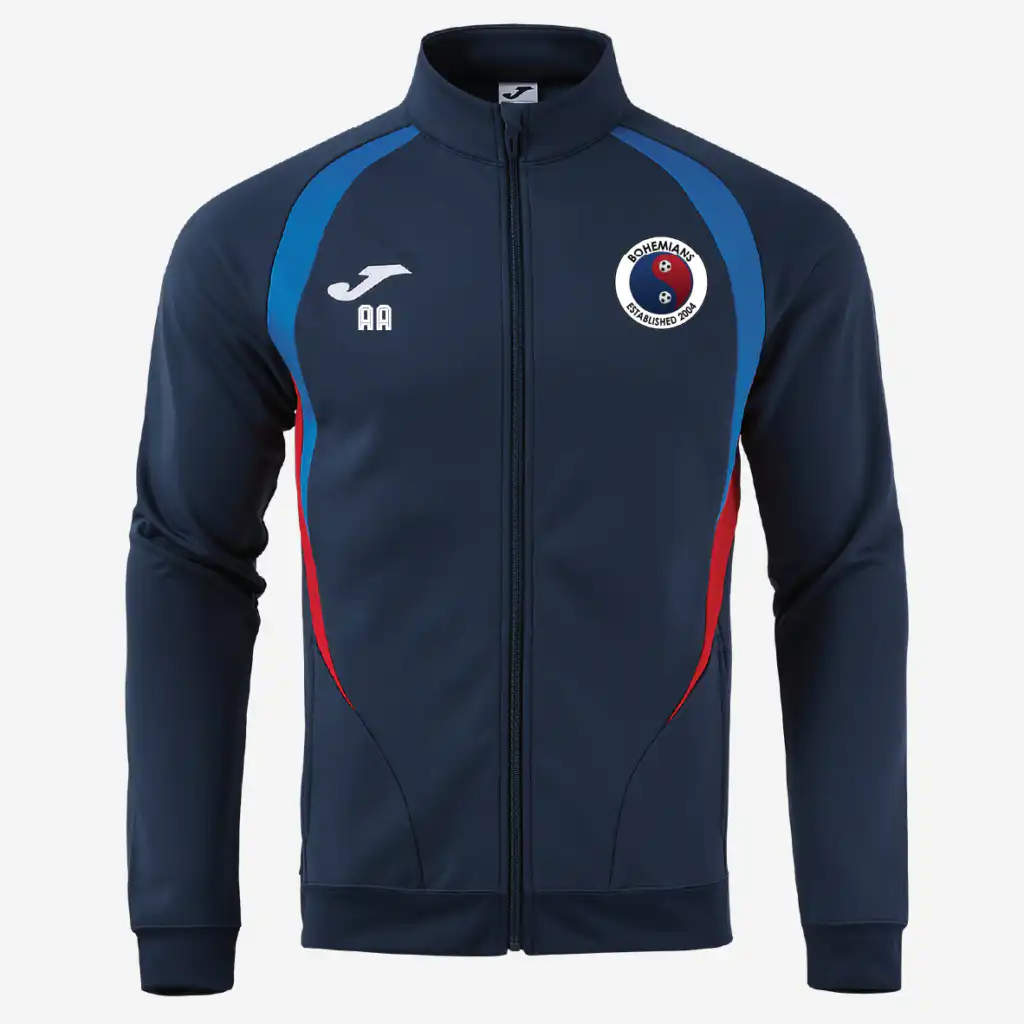 Bohemians FC Joma Championship 20 Full Zip Sweatshirt (Navy/Royal/Red)