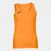 DIANA SLEEVELESS T-SHIRT FLUORESCENT ORANGE